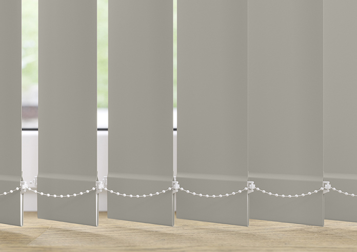 Trinity (Blackout), Oyster Grey - Vertical Blind - Image 4